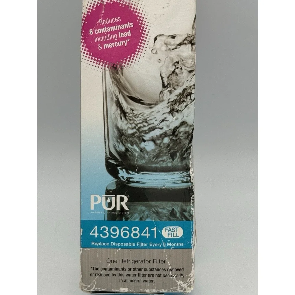 Whirlpool 4396841 PUR Refrigerator Water Filter Ice Maker Replacement NEW Sealed
